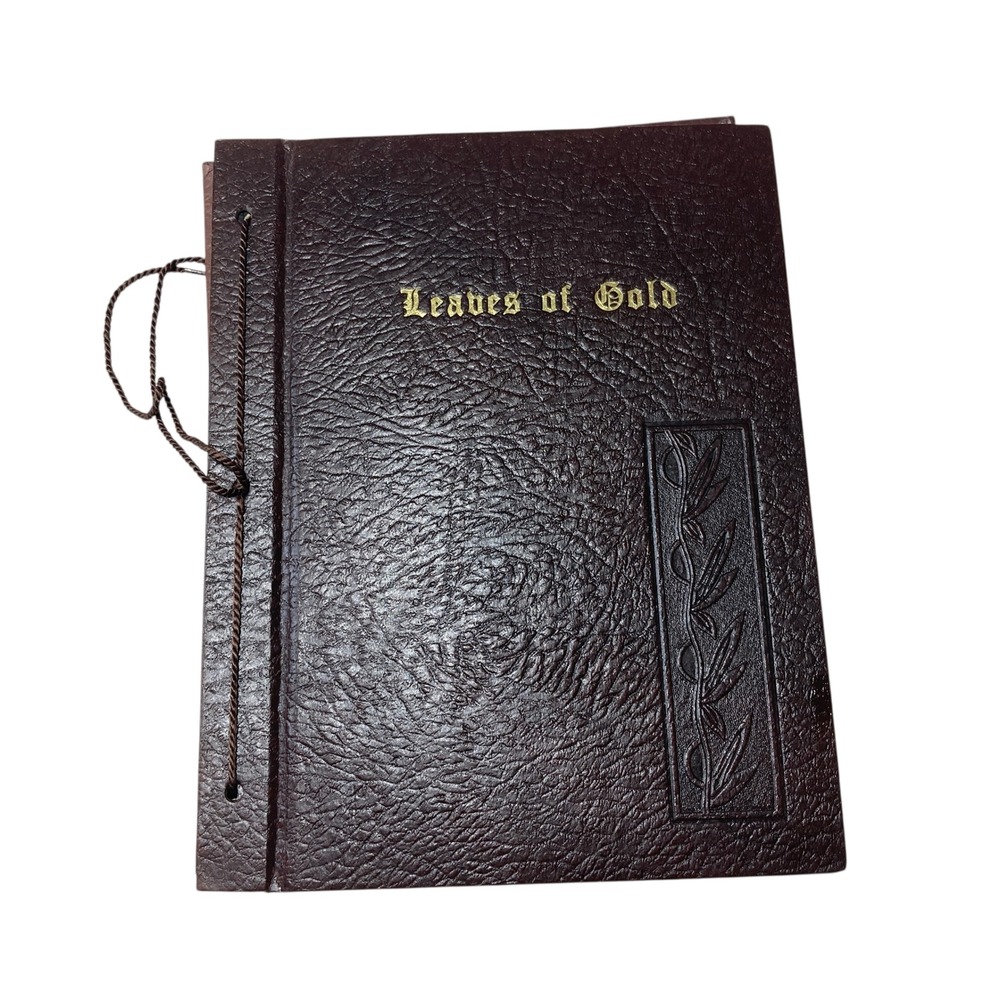 Leaves of Gold Photo Album‎ Scrapbook Gold Foil Pages Personalized Gift